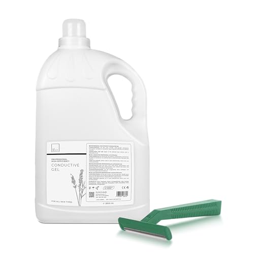 Pack Gel Conductor de Ultrasonido 5l + 100 Cuchillas de Afeitar Desechables de 2 Hojas