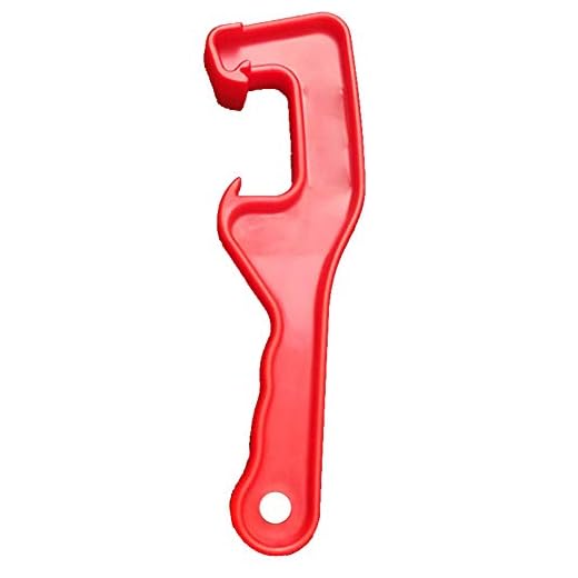 Abridor de cubeta, llave de apertura manual de pintura de cubeta, herramienta de abridor de tapa de cubo de plástico, abridor de tapa de bote de pintura, para uso doméstico y de oficina, rojo