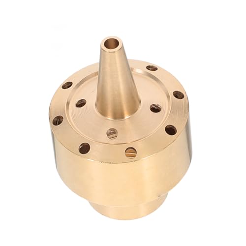 Sosoport Decorative Pond Fountain Nozzle Garden Water Spray Nozzle Brass Fountain Spray Head for Visual Effects Musical Water Feature