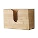 Dispensador de toallas de papel de bambú,soporte multifunción para toallas de papel de montaje en pared,dispensador de toallas de mano plegables,caja de pañuelos para baño,sala de estar,dormitorio (S)