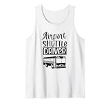 Flughafen Shuttle Fahrer Busservice Fahren Tank Top