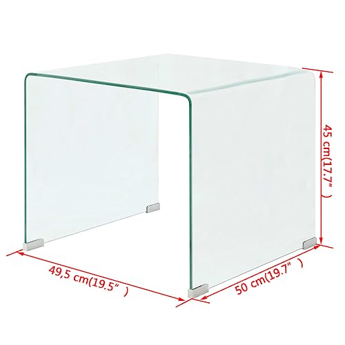Table basse en verre compacte pour optimiser l'espace de votre petit salon