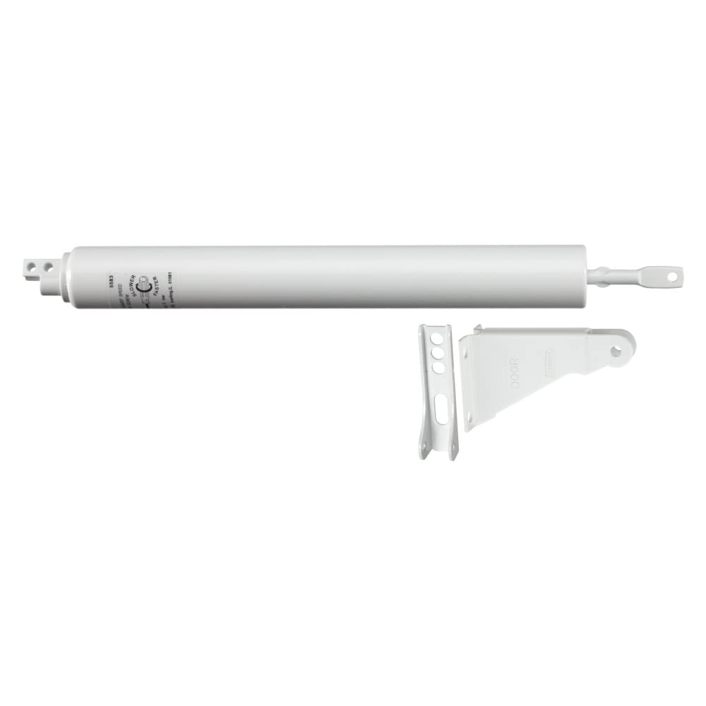 Ferme-porte blanc National Hardware V1337 Posi-Glide pour battant
