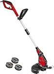 Einhell Recortabordes eléctrico GC-ET 4530 (Cabezal del Motor con 4 Posiciones de inclinación y rotación de 180 °, Mango de Aluminio telescópico Extensible Continuo, Protector de Flores)
