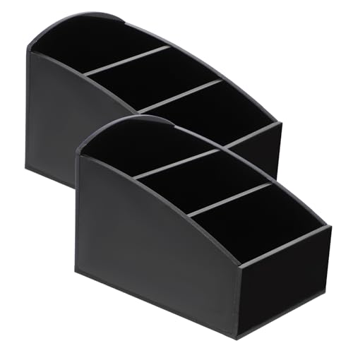 Cabilock 2Pcs Acrylic Sugar Bag Holder Tea Bag Organizer Stylish Storage Box for Coffee Bar Home Office Practical for Condiments Candies More