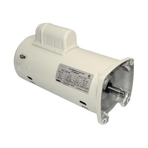 DPM 355012S 1.5 HP Single Speed Pool Pump Motor Compatible with Pentair Pool Pump Whispeflo | Heavy Duty Motor | 230 Volts, 3450 RPM, 60Hz, SF 1.45, 56Y Square Frame Flange Cover