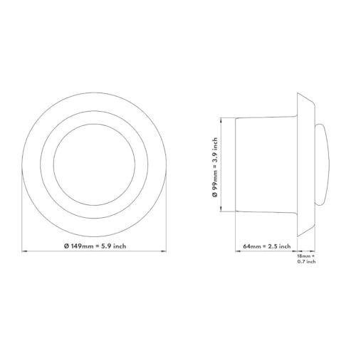 Grille d'Aération 100mm avec Vanne à Disque Réglable Steinberg14 - 3