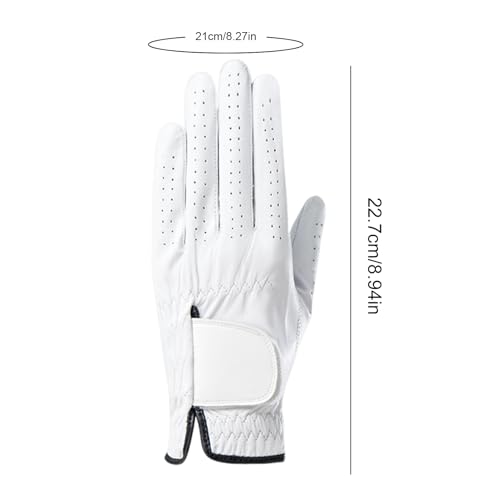 Guante de golf transpirable para hombre zurdo con mango acolchado de protección 5