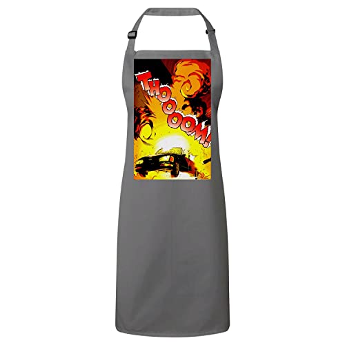 Tablier cuisine bande dessinée explosion pour animer vos barbecues et repas en famille