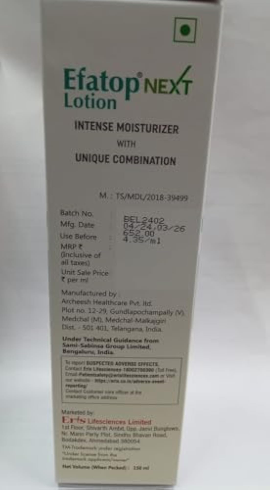 Efatop Next Lotion 150ml