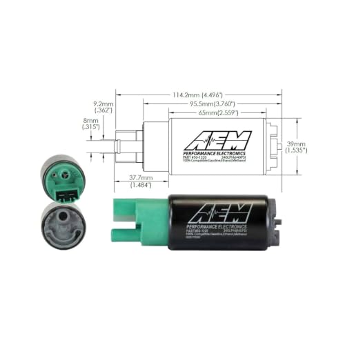 AEM 50-1220 High Flow In-Tank Fuel Pump 340LPH – 65mm Inline Inlet - Image 4