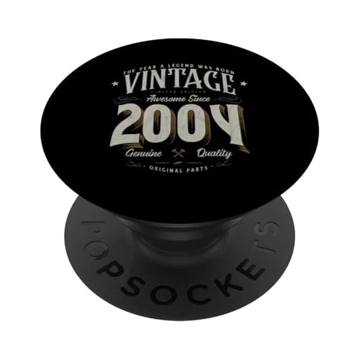 2004 Vintage Cumpleaños Retro Edición Limitada Hombres Mujer PopSockets PopGrip Intercambiable