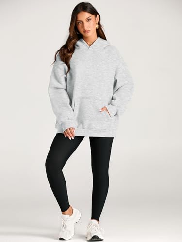 Image of EFAN Women's Oversized Comfort Fleece Hoodies, Cozy Trendy Pullover Sweatshirts with Pockets For Fall & Winter