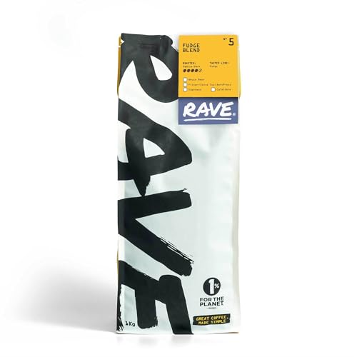 Rave Coffee - Fudge Blend Nº 5, Freshly Roasted Whole Beans 1Kg