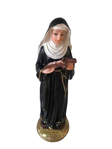 Santa Rita De Cascia Estatua Religiosa de Resina 8" miniatura 3