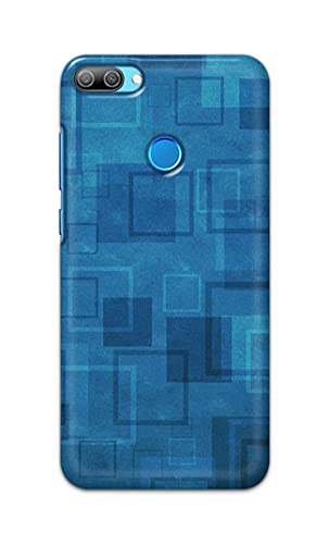Image of Printed Hard Back Cover Case for Honor 9N Back Cover (Plain Azure Blue) -1302