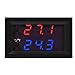 Akozon LED Microcomputer Temperature Control Switch for Industrial Equipment Panel (D-2048 (12V) Meter Thermostat)