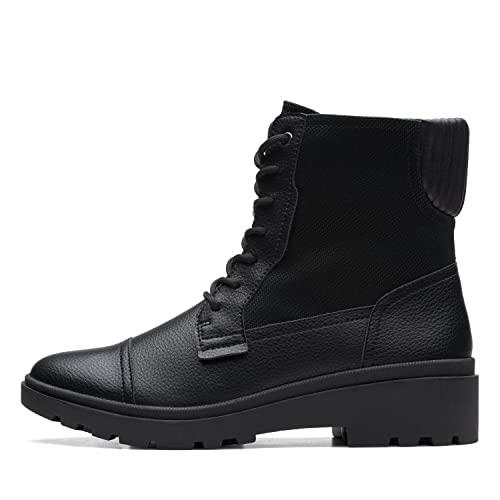Clarks Calla bottes Oxford femme bottines lacets cuir noir