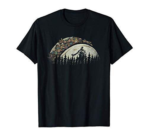 Yéti Mexicain Tacos Cryptide Forêt Sapins Sasquatch Bigfoot T-Shirt