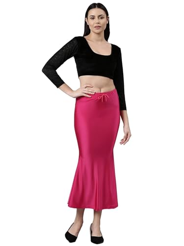 Image of Mehrang Stretchable Shimmer Saree Shapewear Petticoat for Women, Skirts for Women,Shape Wear Dress for Saree