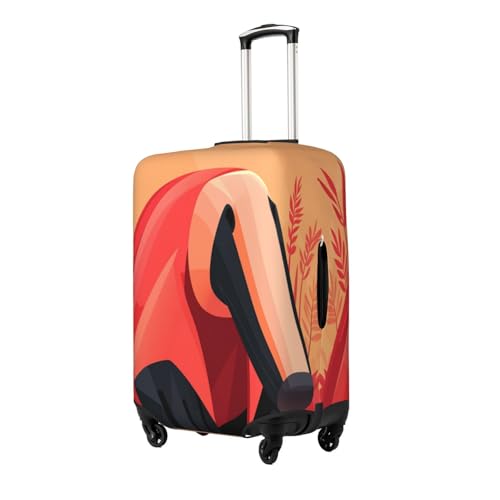 Abstract Pangolin Durable Luggage Cover Suitcase Protector Anti-Scratch Luggage Cover Fits 18-32inch Luggage, Black, L2