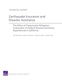 Earthquake Insurance and Disaster Assistance: The Effect of Catastrophe Obligation Guarantees on Federal Disaster-Assistance Expenditures in California (Technical Report)