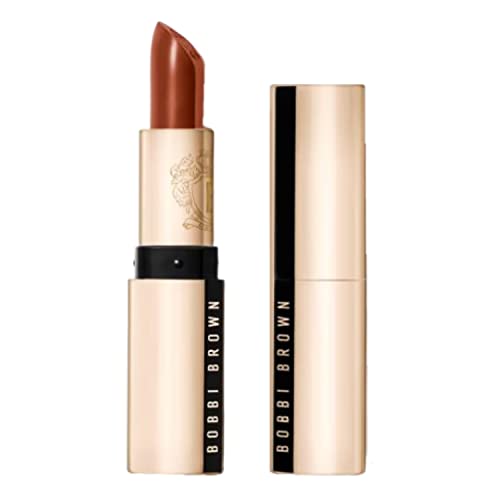 Bobbi Brown Luxe Lipstick | Bold, Skincare-Infused Lipstick for Rich Satin Finish | Chamomile Oil & Jasmine Flower Wax, 0.12 Ounce, Boutique Brown
