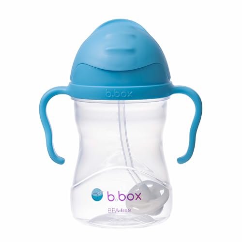 b.box Sippy Cup | Drink from any Angle | Fliptop, Weighted Straw, Leak Proof & Easy Grip | BPA Free, Dishwasher safe | From 6m+ | 240ml