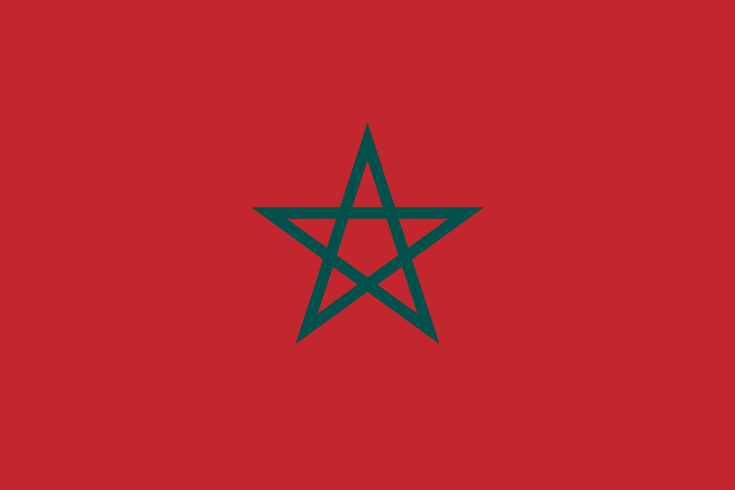 Drapeau Morocco blue green 1.35m² : fini les tissus qui se déchirent