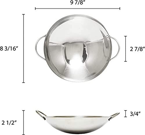 Wok de acero inoxidable TrueCraftware 8 pulgadas miniatura 5