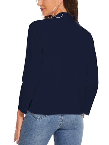 Women's 3/4 Sleeve Cardigan Knit Sweaters Cropped Open Front Shrug4