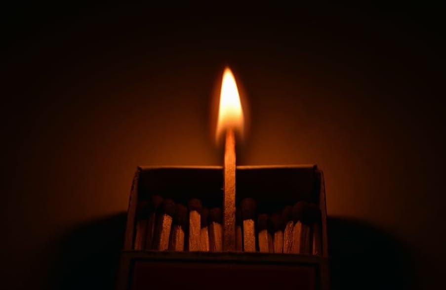 Image of Cycle Match Box Sticks, Pack of 10 Boxes, Each Contains 35 Matchsticks, Total 350 Matchsticks - Home, Kitchen and Puja Lighting Use, Machi's, Wood Safety