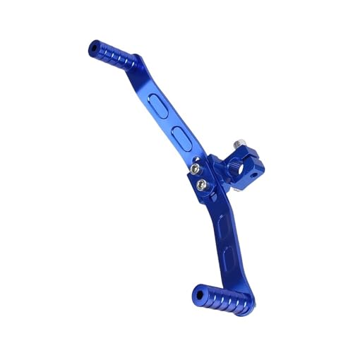 Levier de changement de vitesse bidirectionnel bleu pour moto et scooter