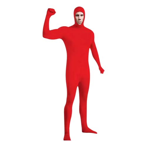 Costume Cosplay pour adulte, Deguisement Seconde Peau, Costume fond vert, Combinaison Intégrale Exposés Yeux et Bouche, Deguisement Halloween Adulte, Pour...
