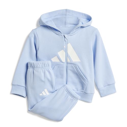 adidas Unisex Baby ESSENTIALS TRACKSUIT, glow blue/white, 9-12 Months adidas Unisex Baby ESSENTIALS TRACKSUIT, glow blue/white, 9-12 Months