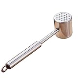 RTG Herramienta for mazo de Carne Ablandador de Carne Martillo for Carne, Robusto solomillo de Acero Inoxidable for ablandar Filete de Pollo Cerdo y Ternera a la Barbacoa