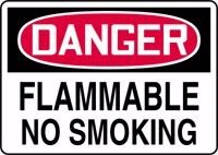 Panneau Danger Flammable Accuform 10x14 pour sécuriser votre atelier mécanique de passionné