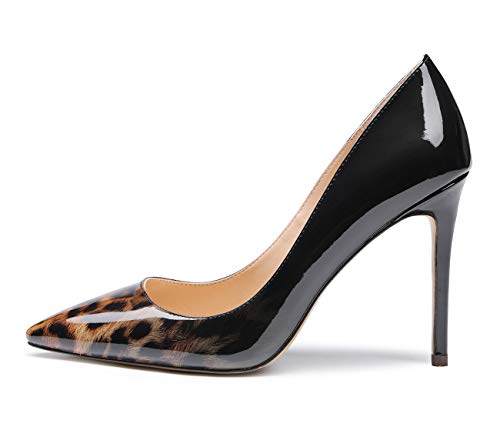 Image of Castamere Womens High Heels Pointed-Toe Slip-on Stilettos Pumps 4Inch Heel Shoes