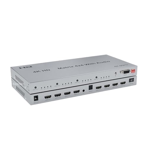 U3IPKZ58 4K@60Hz 4x4 HDMI݊}gbNX I[fBIGNXgN^[t HDR 18Gbps HDMI 2.0 }gbNXXCb`[Xvb^[ 4C4AEgΉ RS232(4K 60HZ 4x4AEU pO)