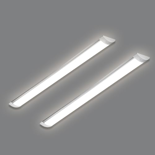 HUMIGA 4FT LED Batten Light, 40W Low Profile Wall Ceiling Surface Mounted Fitting