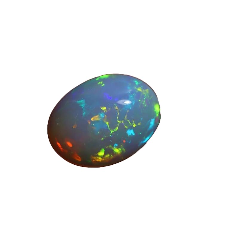 Opale éthiopienne AAA 16,5mm cabochon naturel multi-feu pour haute joaillerie