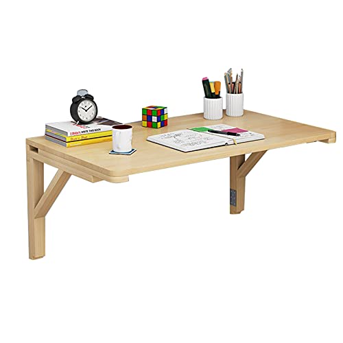 Mesa plegable de pared para cocina, mesas abatibles para espacios pequeños - Mesa de comedor | Mesa de pared plegable | Balcón de mesa colgante, escritorio flotante para computadora portátil