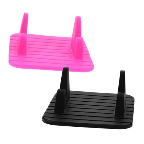 Alipis 2pcs Dashboard Phone Holder Multifunctional Silicone Car Pad Mat Firm Grip Cell Phone Stand for Safe Driving Stylish Design for Cars