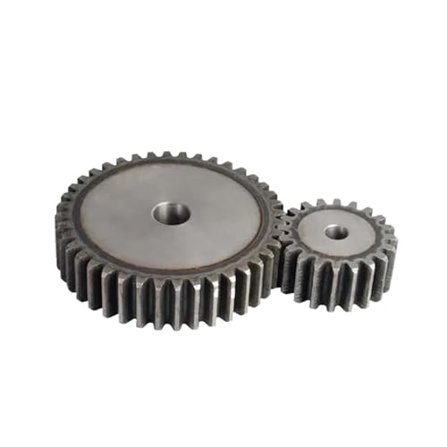 Bevel Gear Pinion Hardware Mechanical 2 Mod Spur Gear 26 27 28 29 30 31 32 33 34 35 36 37 38 39 40T 45# Carbon Steel Transmission Gear High Frequency Quenching(32T OD68mm)