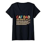 Photo Gallery donna cat dad definition for daddy funny fathers day maglietta con collo a v Photo Gallery donna cat dad definition for daddy funny fathers day maglietta con collo a v