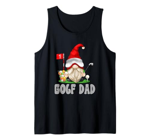Golf Dad GNOME For Men Funny Golfer Grandpa Golfing Graphic Camiseta sin Mangas