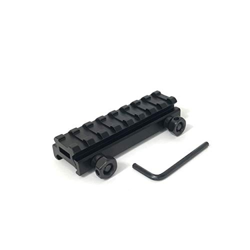 ZEITWISE 21 mm Weaverschiene Weaver/Picatinny Aufbau Erhöhung mit Sichtkanal Cover