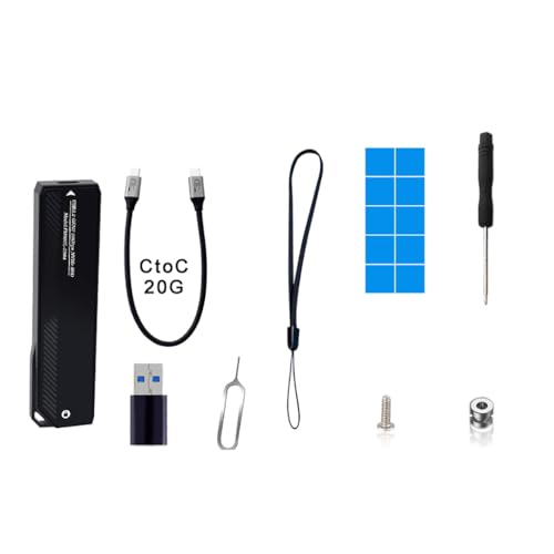 Caja externa para SSD M.2 NVMe 20Gbps USB3.2 GEN2 miniatura 5