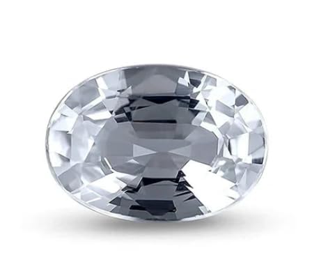 2.50 Carat White Sapphire Stone Original Certified by Lab Pukhraj Ratan of Men & Woman