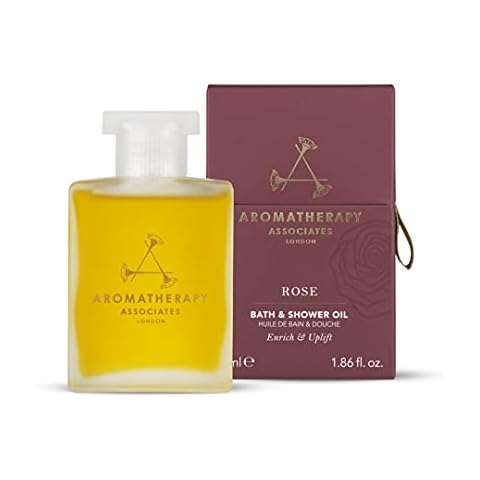 Aromatherapy Associates Rose Bath & Shower Oil, 55ml - Warm Damask Rose, Known to Be A Natural Anti-Depressant, Combined with Pure Essential Oils of Geranium and Palmarosa Cover